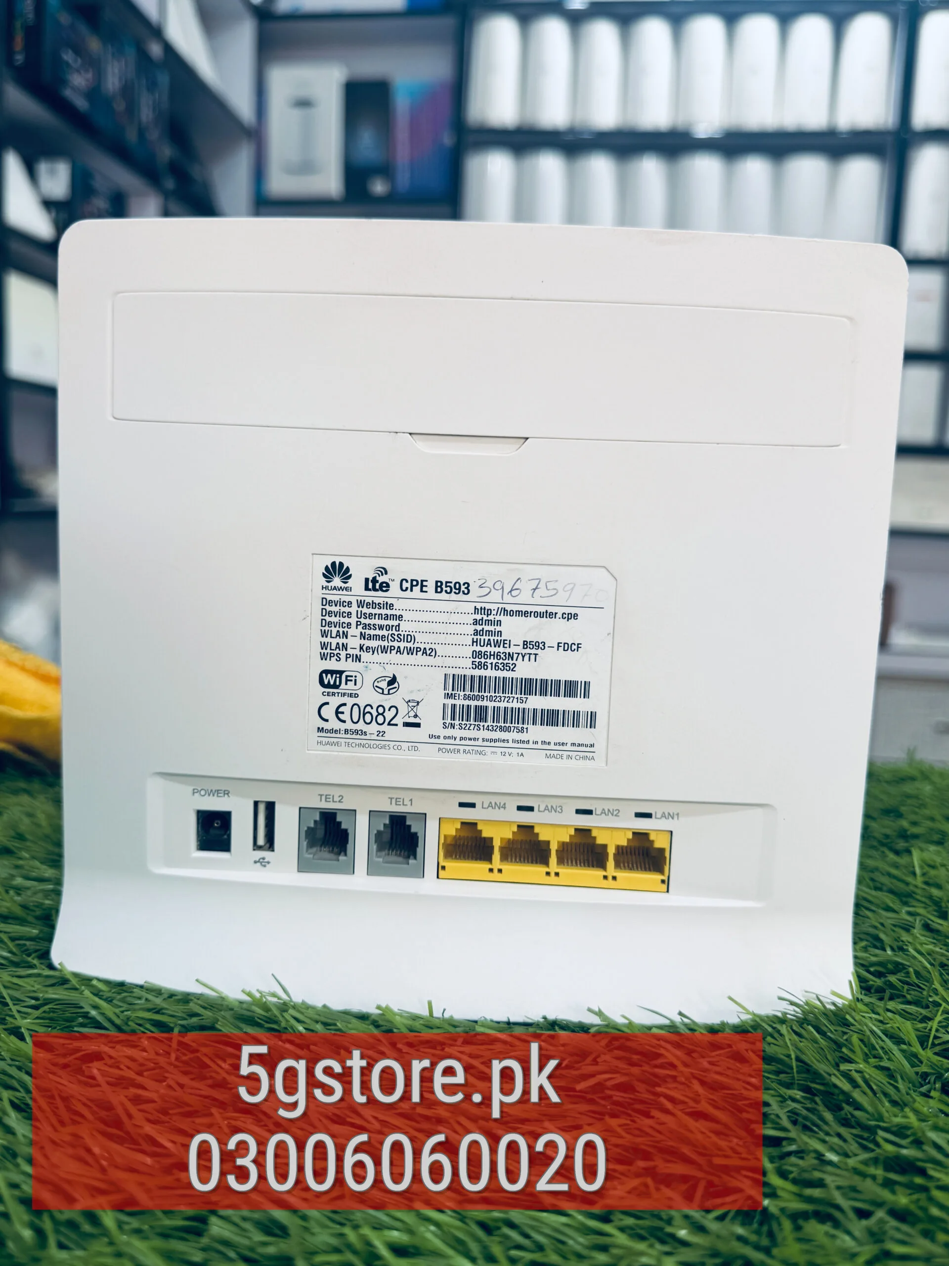 Huawei B593s-22 4G LTE Sim Router | 4 LAN Ports | Unlocked - Image 4