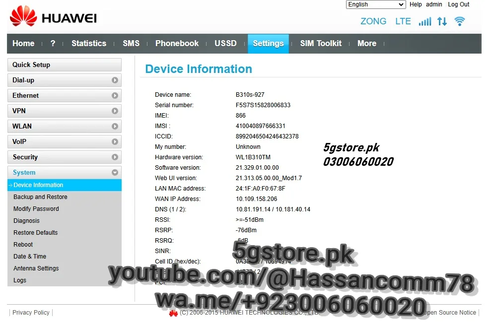Huawei B310 Zong 4G Bolt Ultra | High-Speed WiFi | Unlocked For All Networks - Image 6