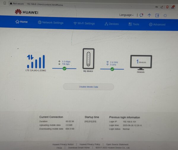 Huawei B525s-65a 4G+CAT 6 Router 300Mbps - Image 4